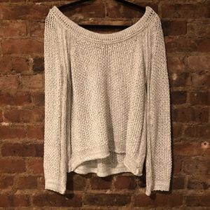 Free People Loose Knit Oatmeal Sweater